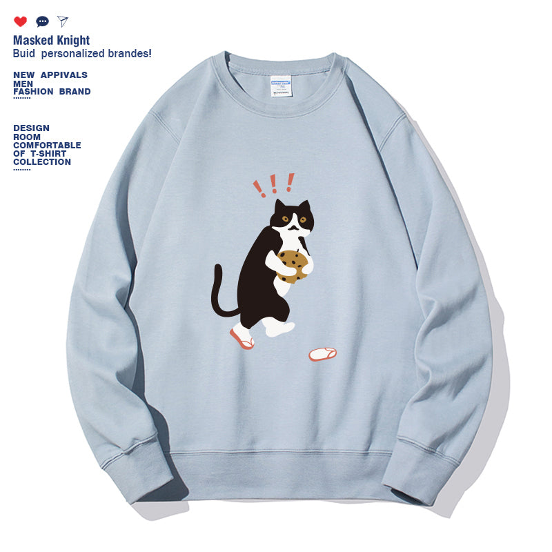 Women's Fashionable Solid Color Printed Long Sleeved Sweatshirt NorixaFashion.com