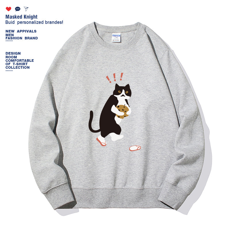Women's Fashionable Solid Color Printed Long Sleeved Sweatshirt NorixaFashion.com