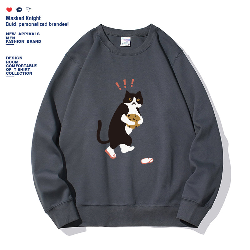 Women's Fashionable Solid Color Printed Long Sleeved Sweatshirt NorixaFashion.com