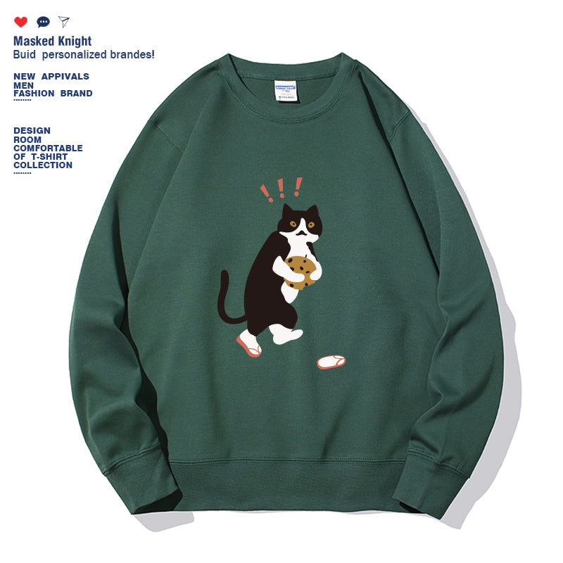 Women's Fashionable Solid Color Printed Long Sleeved Sweatshirt NorixaFashion.com