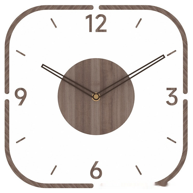 Creative Transparent Wooden Frame Wall Clock PearlNestDecor.com