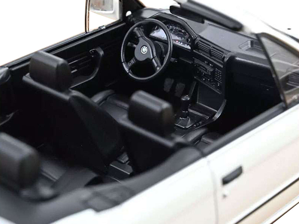 1991 BMW 325i Cabriolet Alpine White 1/18 Diecast Model Car by Norev LuxuryLifeWay Online Store