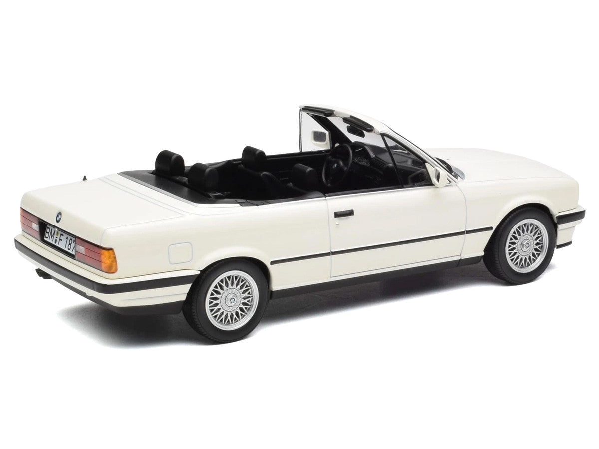 1991 BMW 325i Cabriolet Alpine White 1/18 Diecast Model Car by Norev LuxuryLifeWay Online Store
