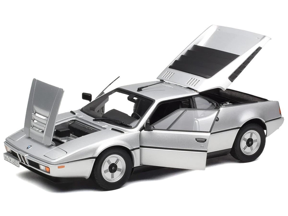 1980 BMW M1 Silver Metallic 1/18 Diecast Model Car by Norev LuxuryLifeWay Online Store