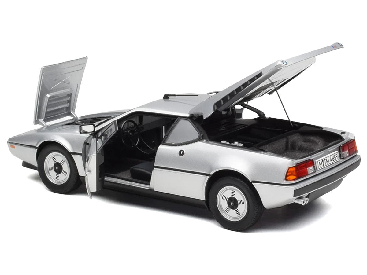 1980 BMW M1 Silver Metallic 1/18 Diecast Model Car by Norev LuxuryLifeWay Online Store