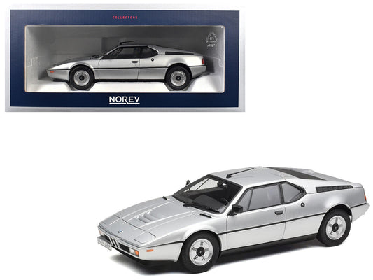 1980 BMW M1 Silver Metallic 1/18 Diecast Model Car by Norev LuxuryLifeWay Online Store