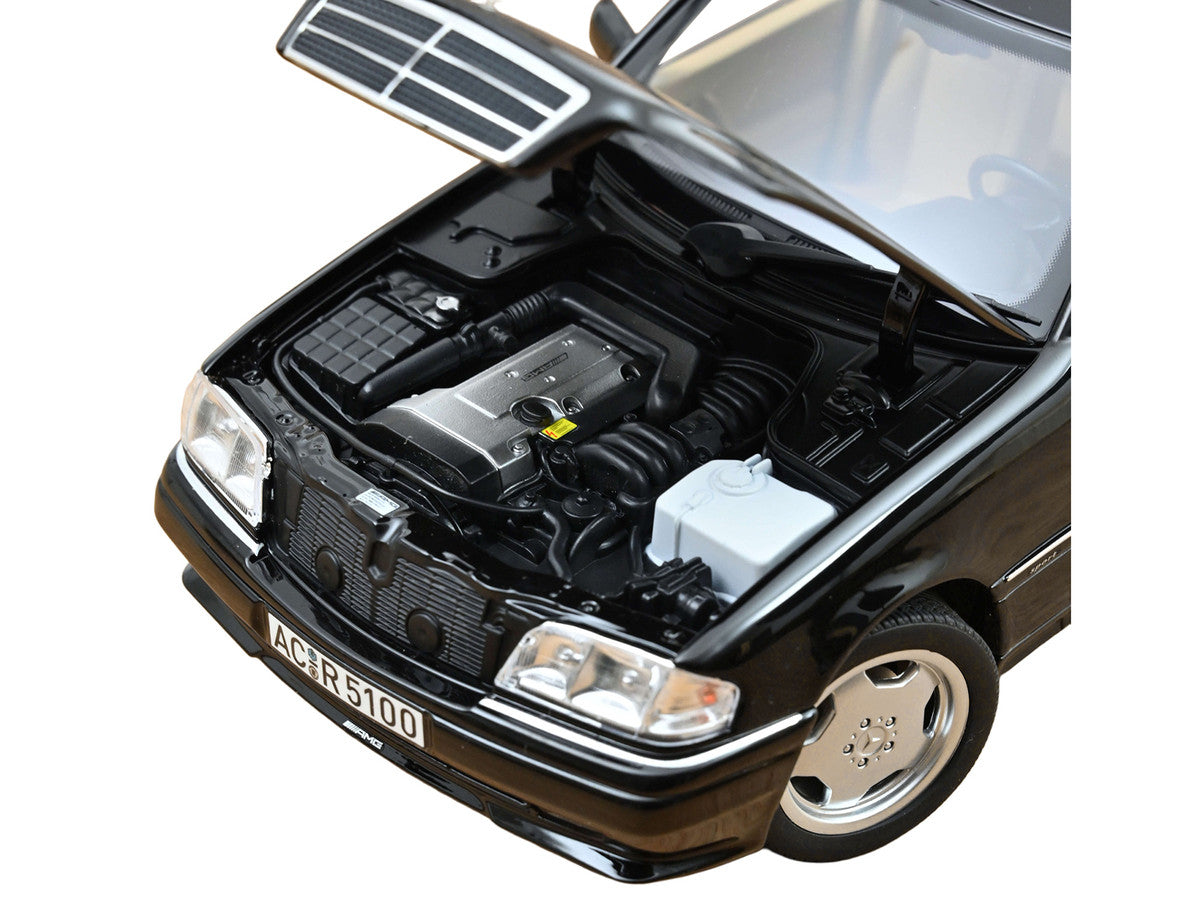 1993 Mercedes-Benz C36 AMG Black Metallic 1/18 Diecast Model Car by Norev LuxuryLifeWay Online Store