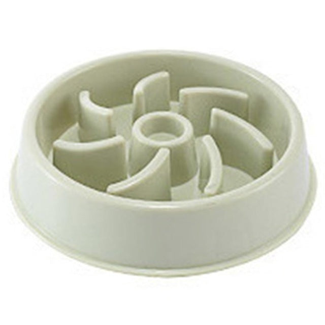 Plastic Pet Dogs And Cats Choke Prevention Slow Food Bowl Pets Fashion