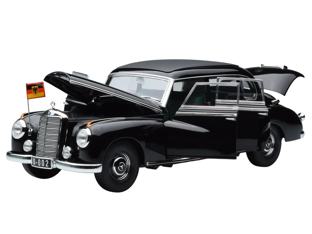 1955 Mercedes-Benz 300 Black "German Chancellor Konrad Adenauer" 1/18 Diecast Model Car by Norev LuxuryLifeWay Online Store