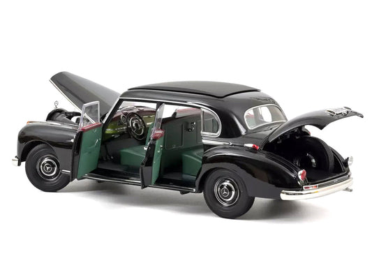 1955 Mercedes-Benz 300 Black "German Chancellor Konrad Adenauer" 1/18 Diecast Model Car by Norev LuxuryLifeWay Online Store