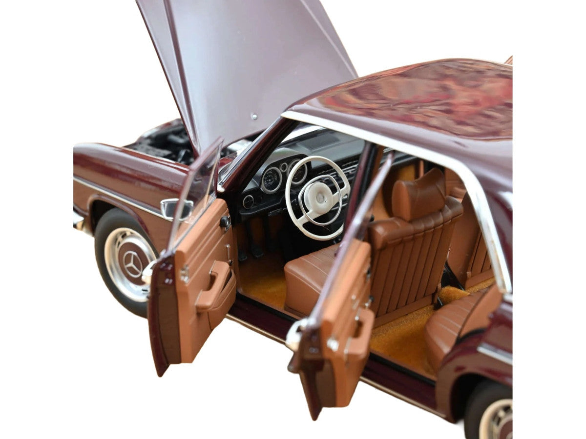 1968 Mercedes-Benz 200 Dark Red Brown 1/18 Diecast Model Car by Norev LuxuryLifeWay Online Store