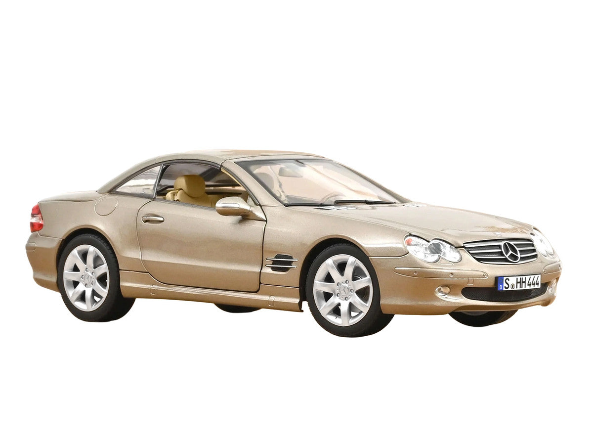 2003 Mercedes-Benz SL 500 Type R230 Travertine Beige Metallic 1/18 Diecast Model Car by Norev LuxuryLifeWay Online Store