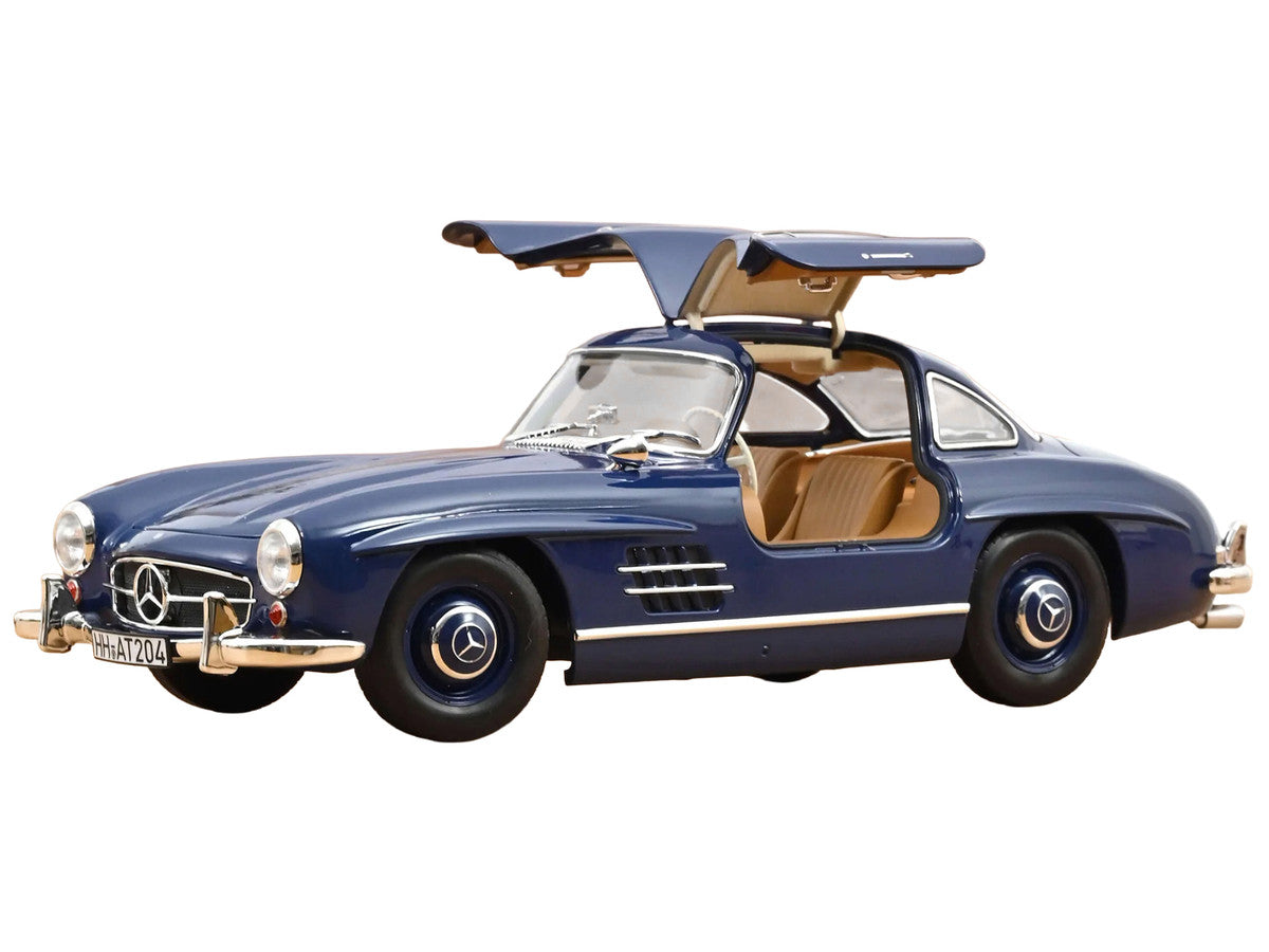 1954 Mercedes-Benz 300 SL Blue 1/18 Diecast Model Car by Norev LuxuryLifeWay Online Store