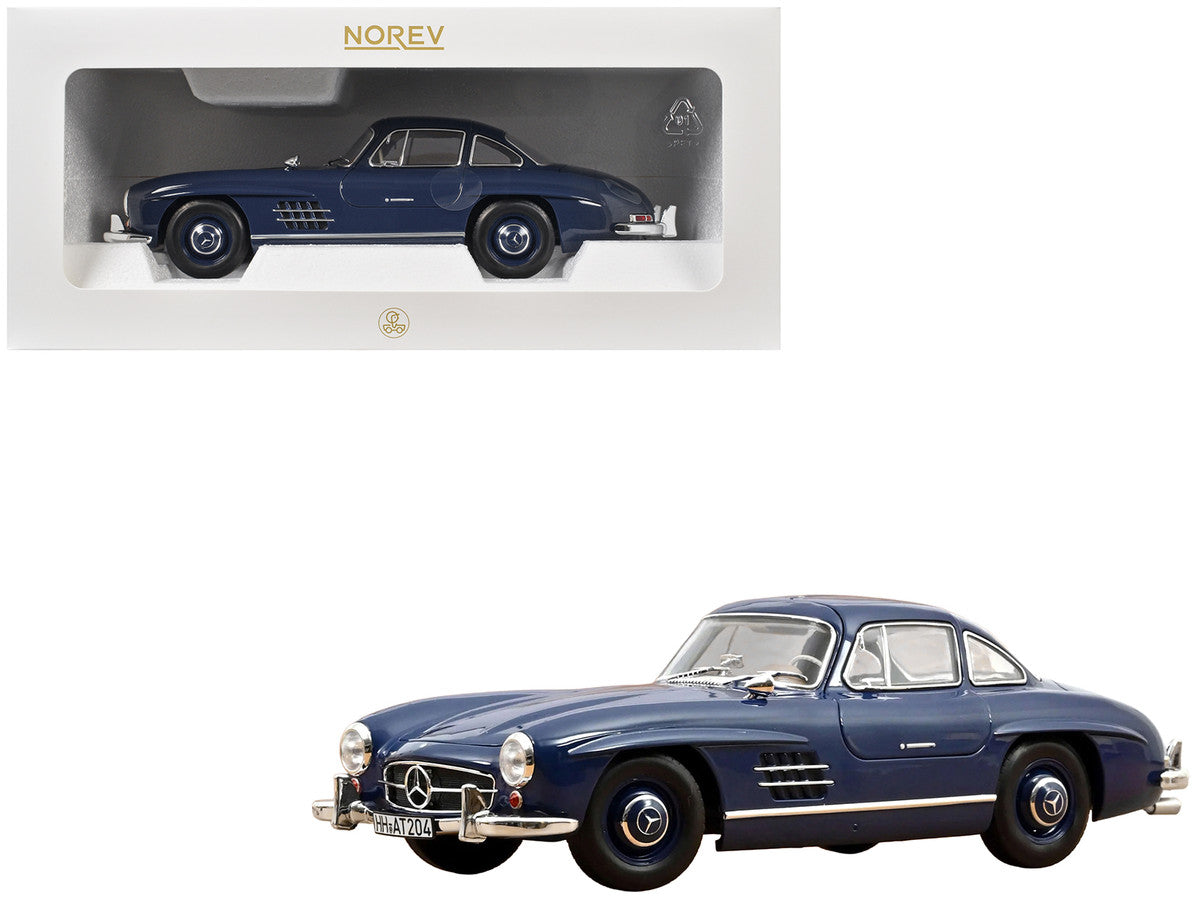 1954 Mercedes-Benz 300 SL Blue 1/18 Diecast Model Car by Norev LuxuryLifeWay Online Store