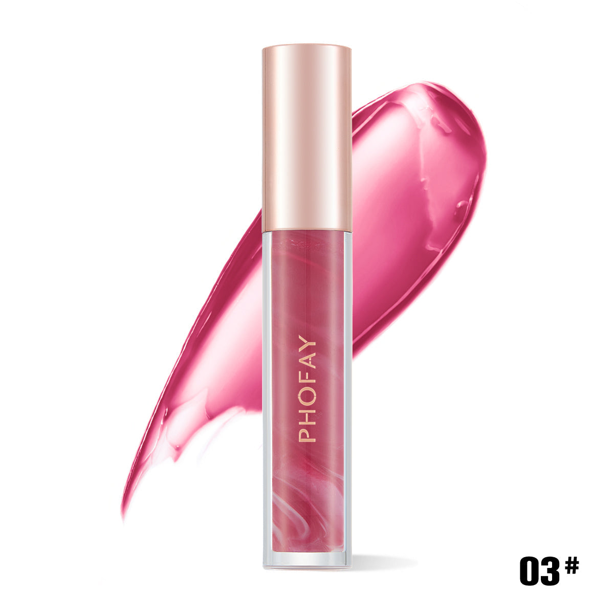 PHOFAY Rose Blooming Hydrating Lip Gloss LadyShow.Store