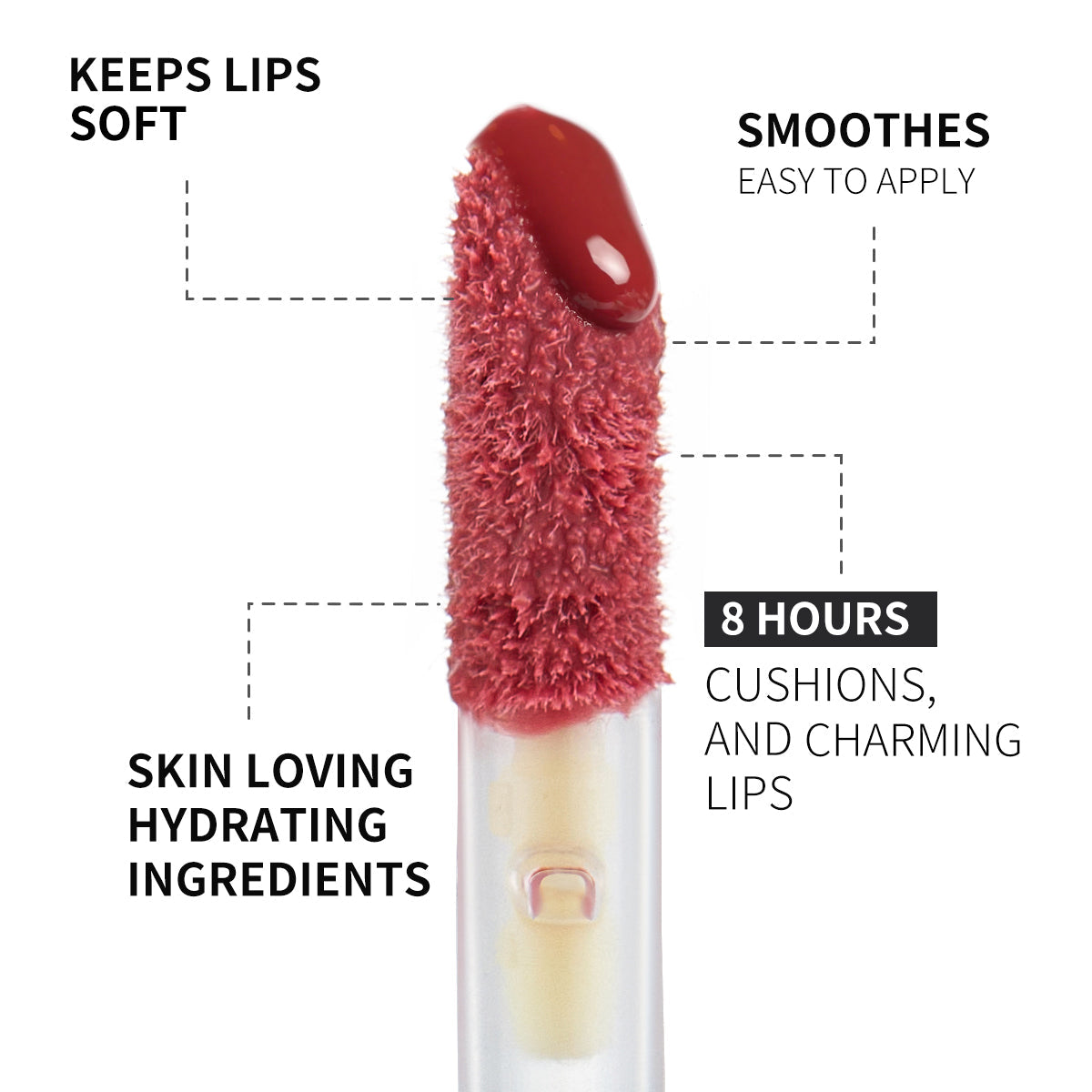 PHOFAY Rose Blooming Hydrating Lip Gloss LadyShow.Store