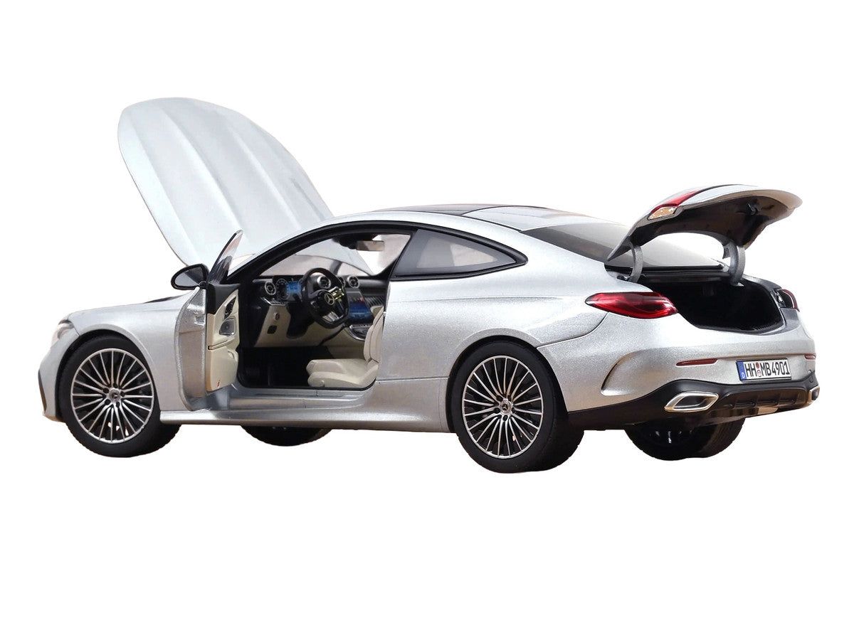 2024 Mercedes-Benz CLE Coupe Hightech Silver Metallic 1/18 Diecast Model Car by Norev LuxuryLifeWay Online Store