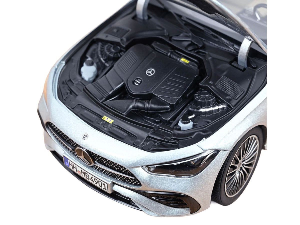 2024 Mercedes-Benz CLE Coupe Hightech Silver Metallic 1/18 Diecast Model Car by Norev LuxuryLifeWay Online Store