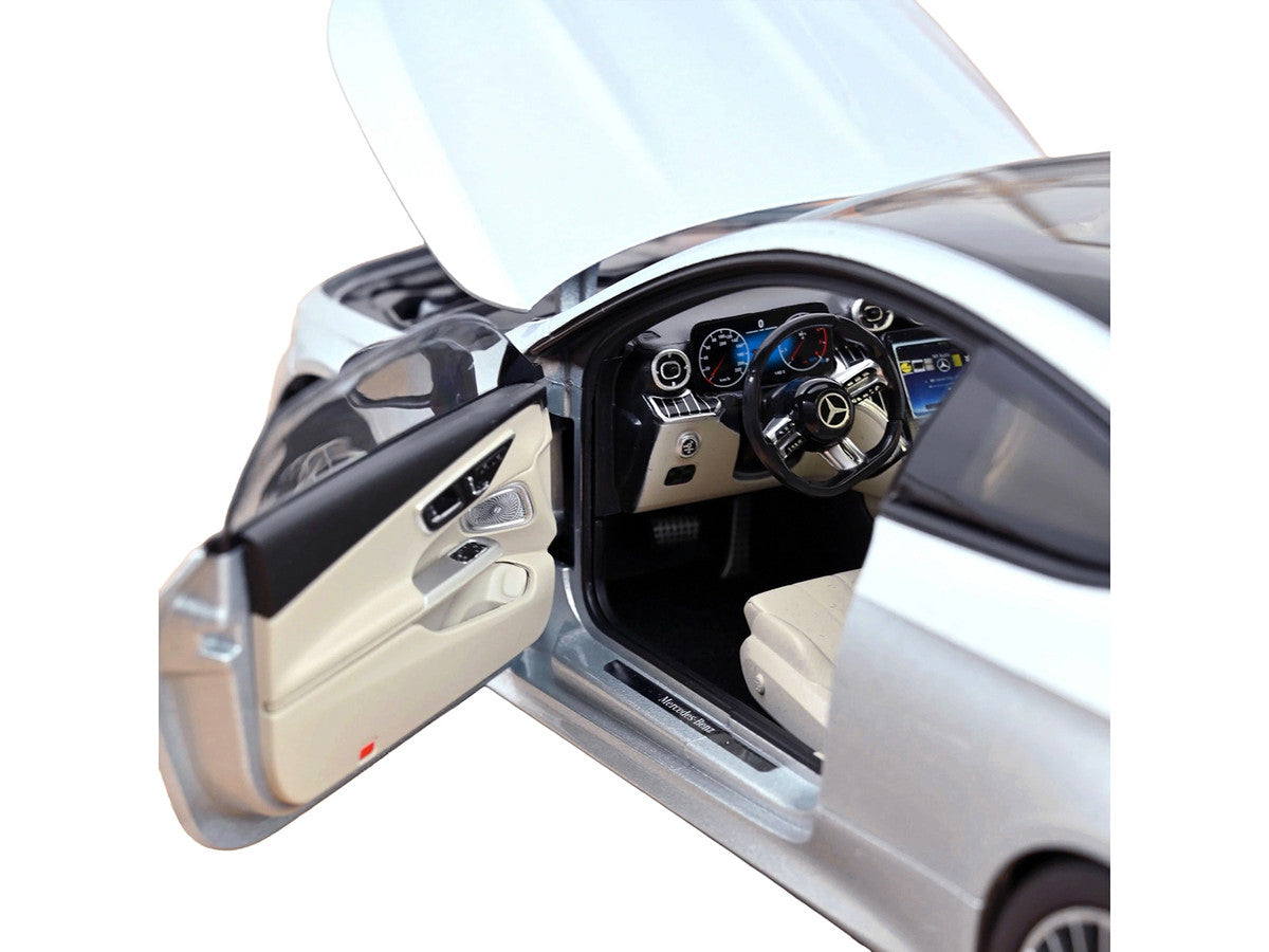2024 Mercedes-Benz CLE Coupe Hightech Silver Metallic 1/18 Diecast Model Car by Norev LuxuryLifeWay Online Store