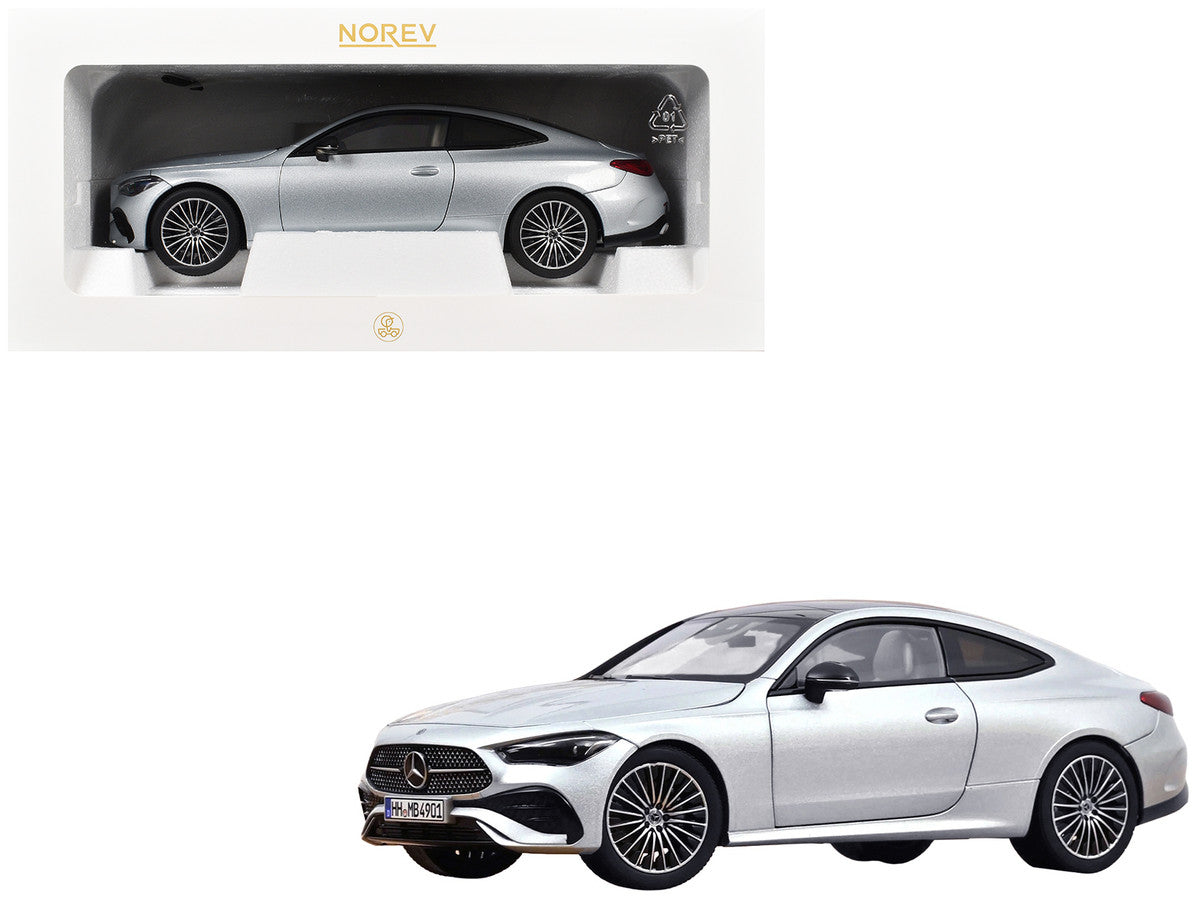2024 Mercedes-Benz CLE Coupe Hightech Silver Metallic 1/18 Diecast Model Car by Norev LuxuryLifeWay Online Store