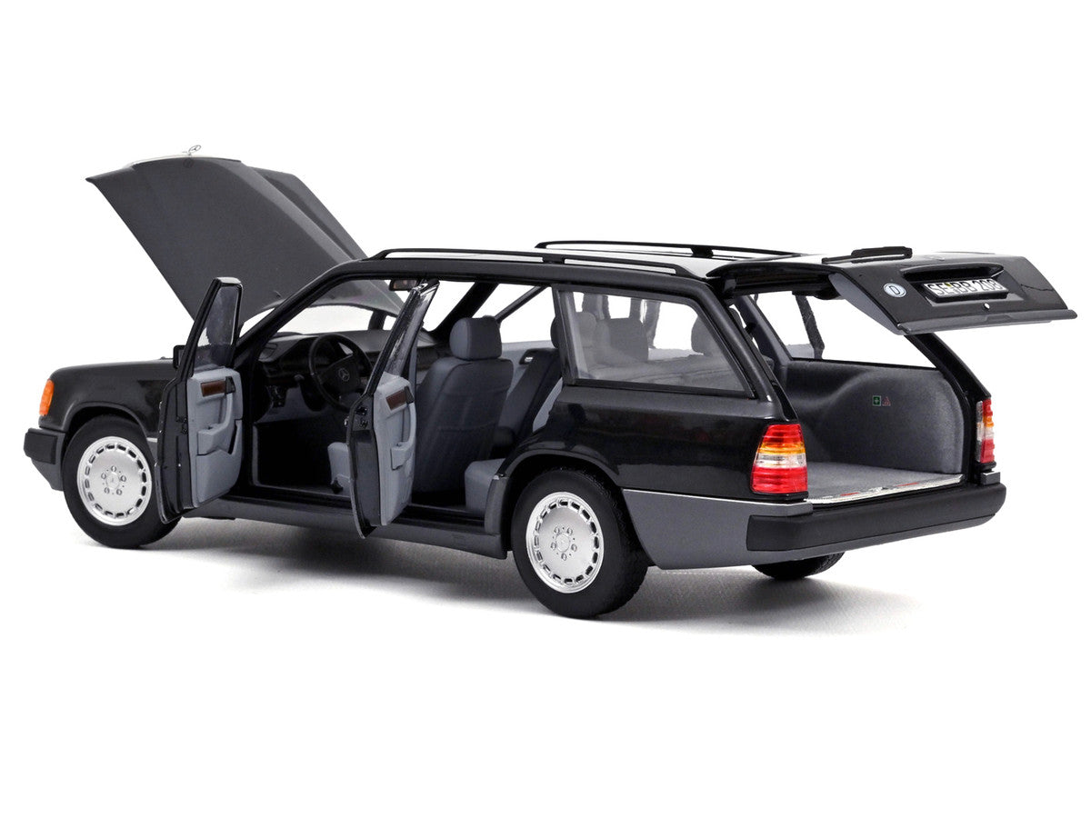 1990 Mercedes-Benz 300 DT-Model S124 Blue Black Metallic 1/18 Diecast Model Car by Norev LuxuryLifeWay Online Store