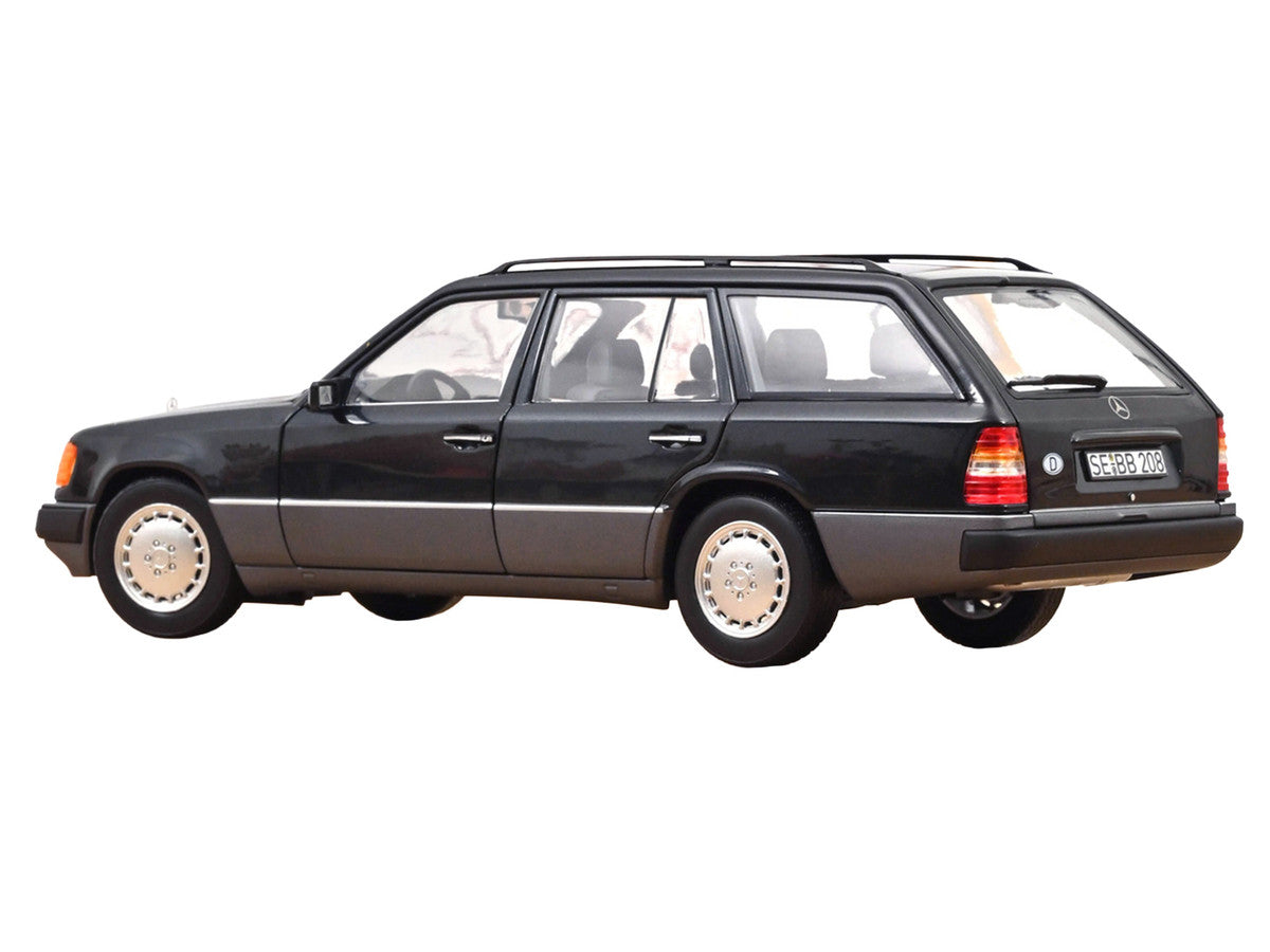 1990 Mercedes-Benz 300 DT-Model S124 Blue Black Metallic 1/18 Diecast Model Car by Norev LuxuryLifeWay Online Store