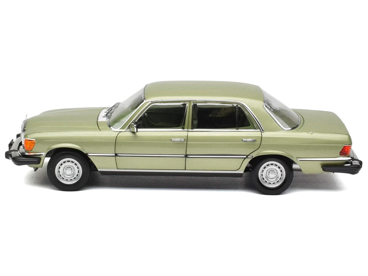 1979 Mercedes-Benz 450 SEL (US Version) Silver Green Metallic with Green Interior 1/18 Diecast Model Car by Norev LuxuryLifeWay Online Store