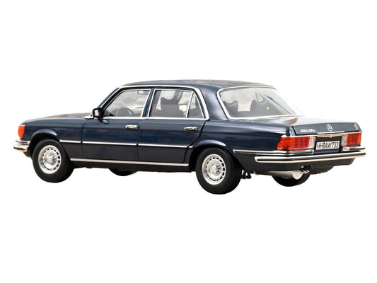 1979 Mercedes-Benz 350 SEL Hansa Blue 1/18 Diecast Model Car by Norev LuxuryLifeWay Online Store