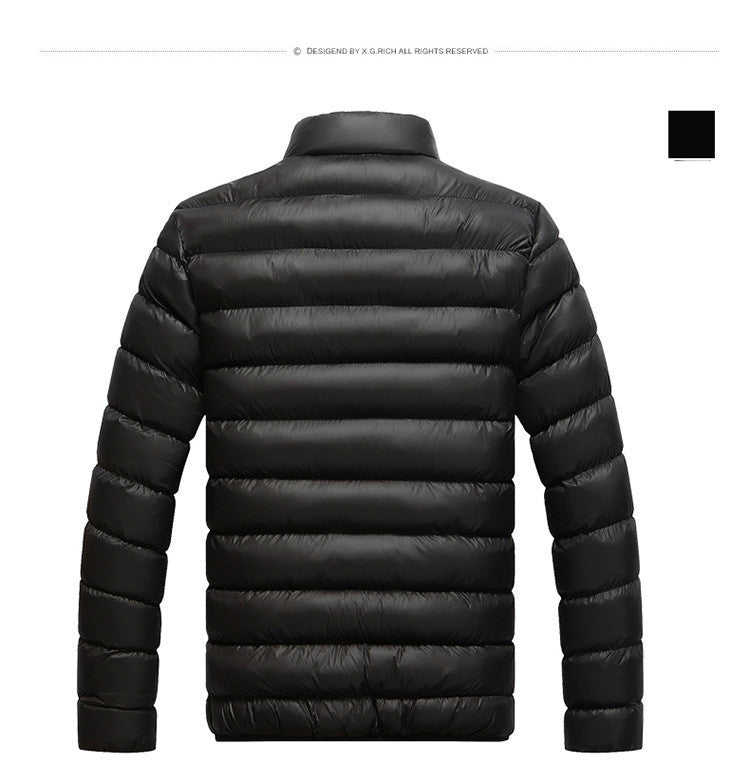 Stand collar cotton padded jacket