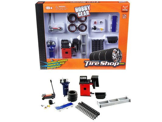 Repair Tire Shop Accessories Tool Set for 1/24 Scale Models by Phoenix Toys LuxuryLifeWay Online Store
