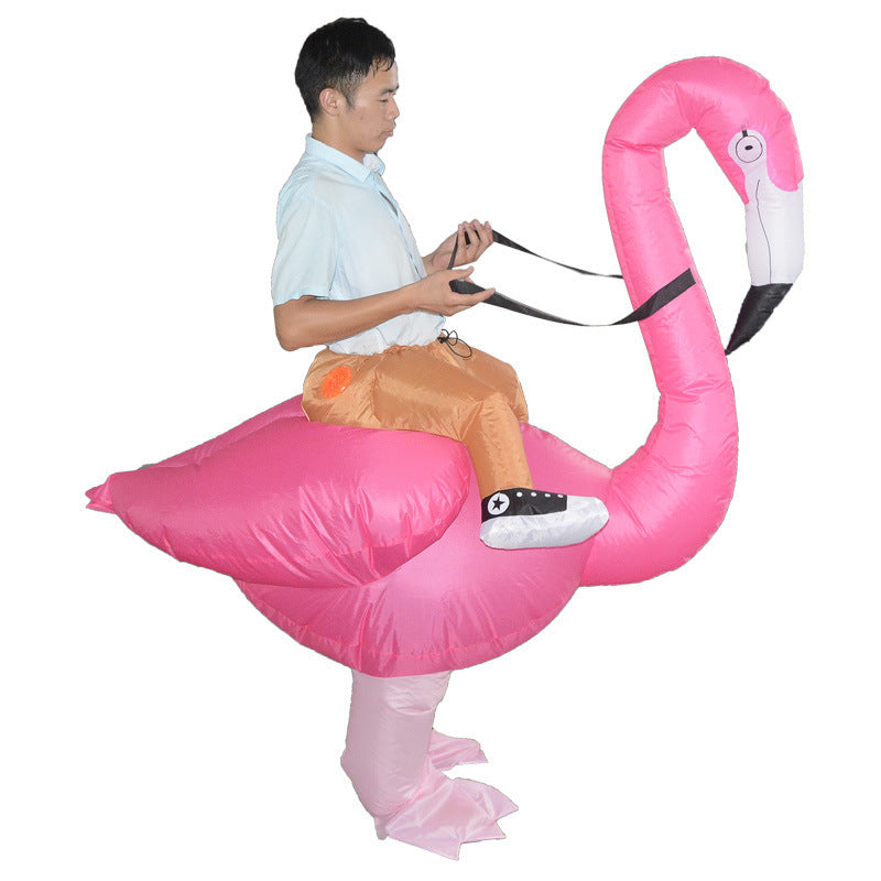Creative toys Halloween Christmas Flamingo cosplay dress up inflatable suit party spoof costume props LuxuryLifeWay Online Store