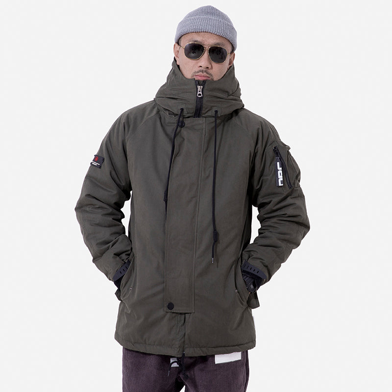 Men's Mid-Length Thick Cotton-Padded Jacket LadyShow.Store