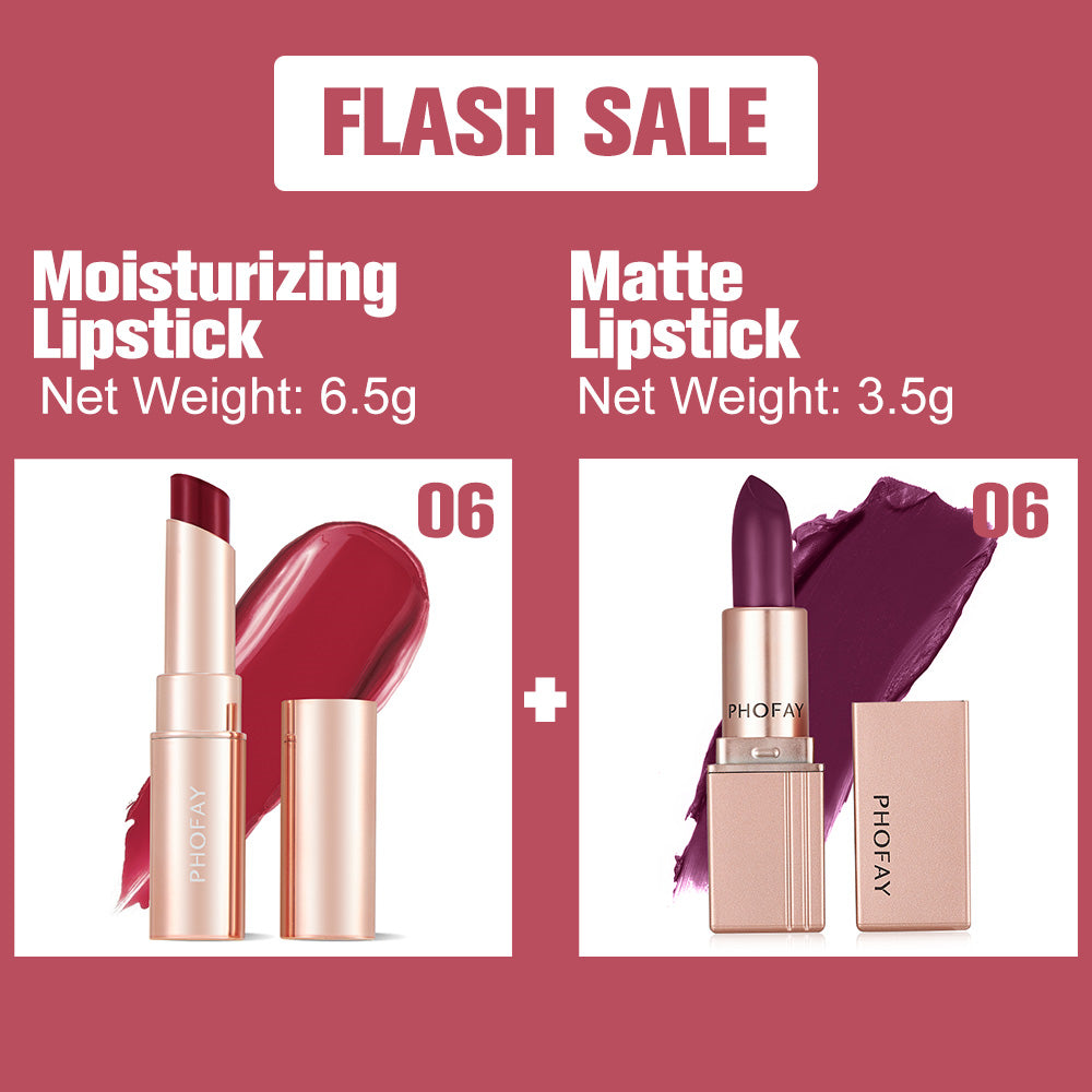 PHOFAY Moisturizing Lipstick And Matte Lipstick LadyShow.Store