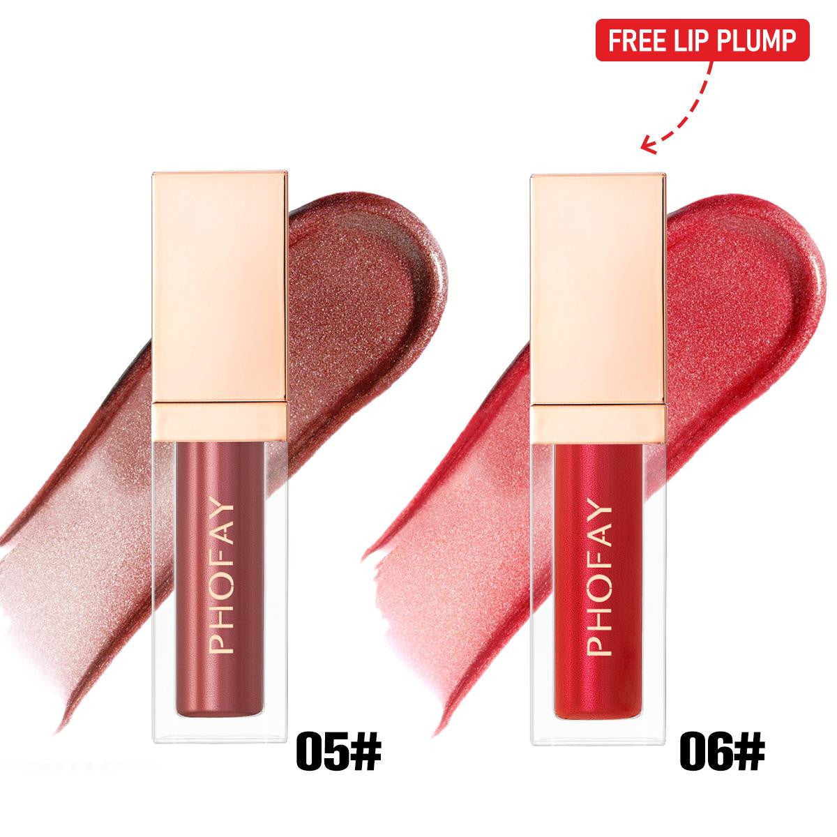 PHOFAY Ultra-Glossy Lip Gloss Set LadyShow.Store