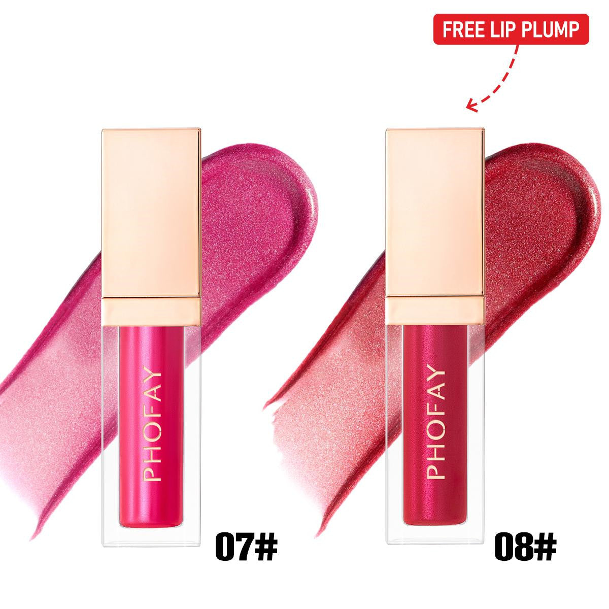 PHOFAY Ultra-Glossy Lip Gloss Set LadyShow.Store