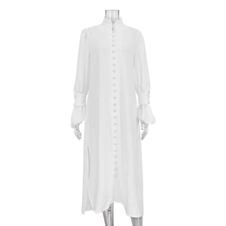 Casual Slit Long Dress Women NorixaFashion.com