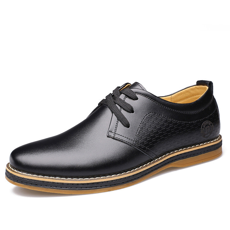 New Men's Shoes Round Toe Lace-Up Casual Shoes LadyShow.Store