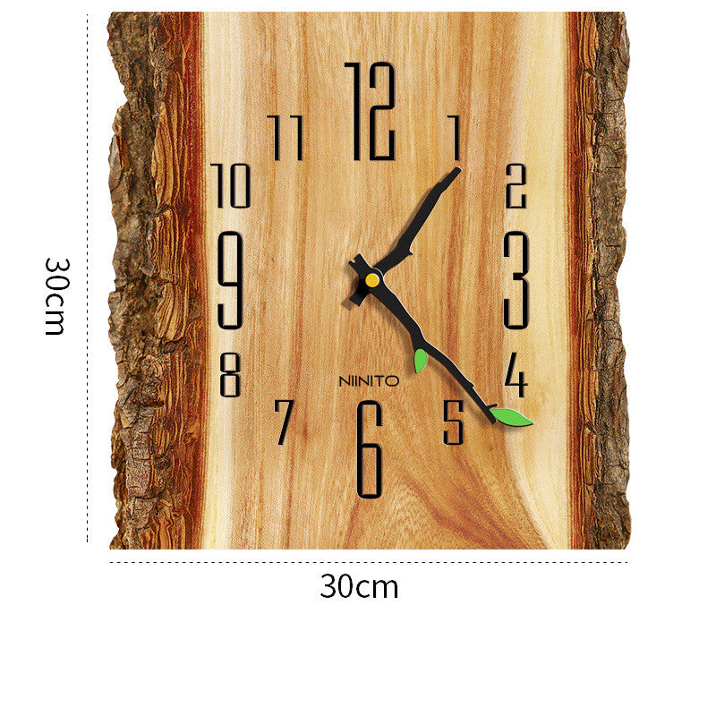 Nordic Simple and Creative Tree Pattern Wall Clock PearlNestDecor.com