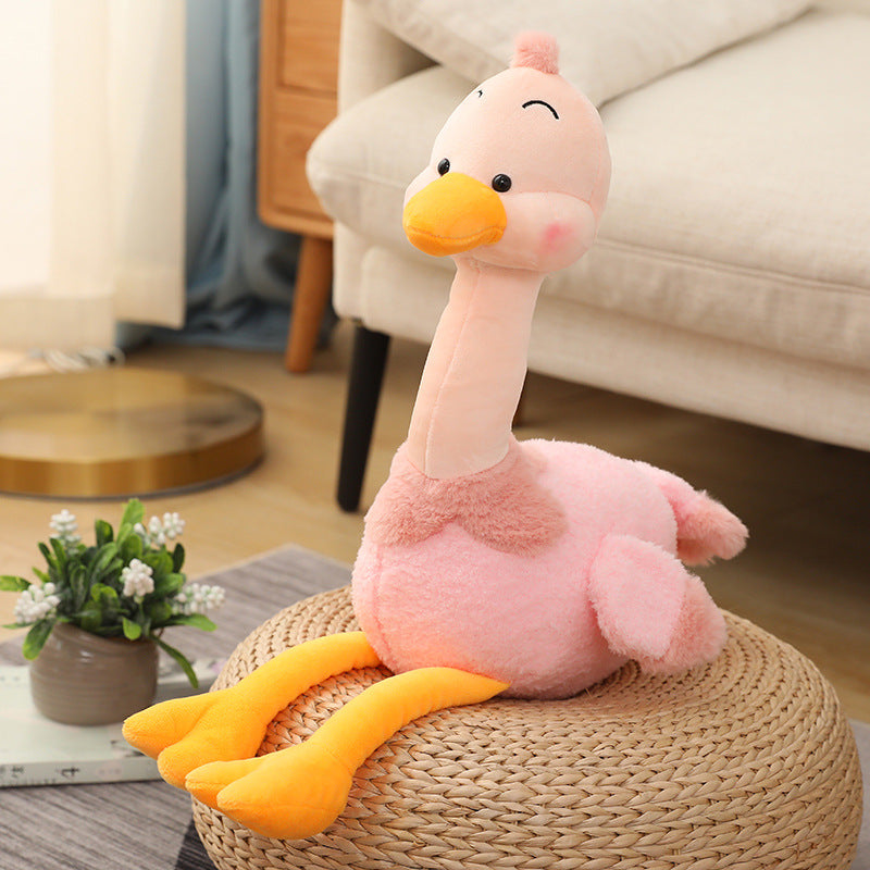A Girl's Heart Flamingo Plush Toy Ugly Cute Duck Doll LadyShow.Store