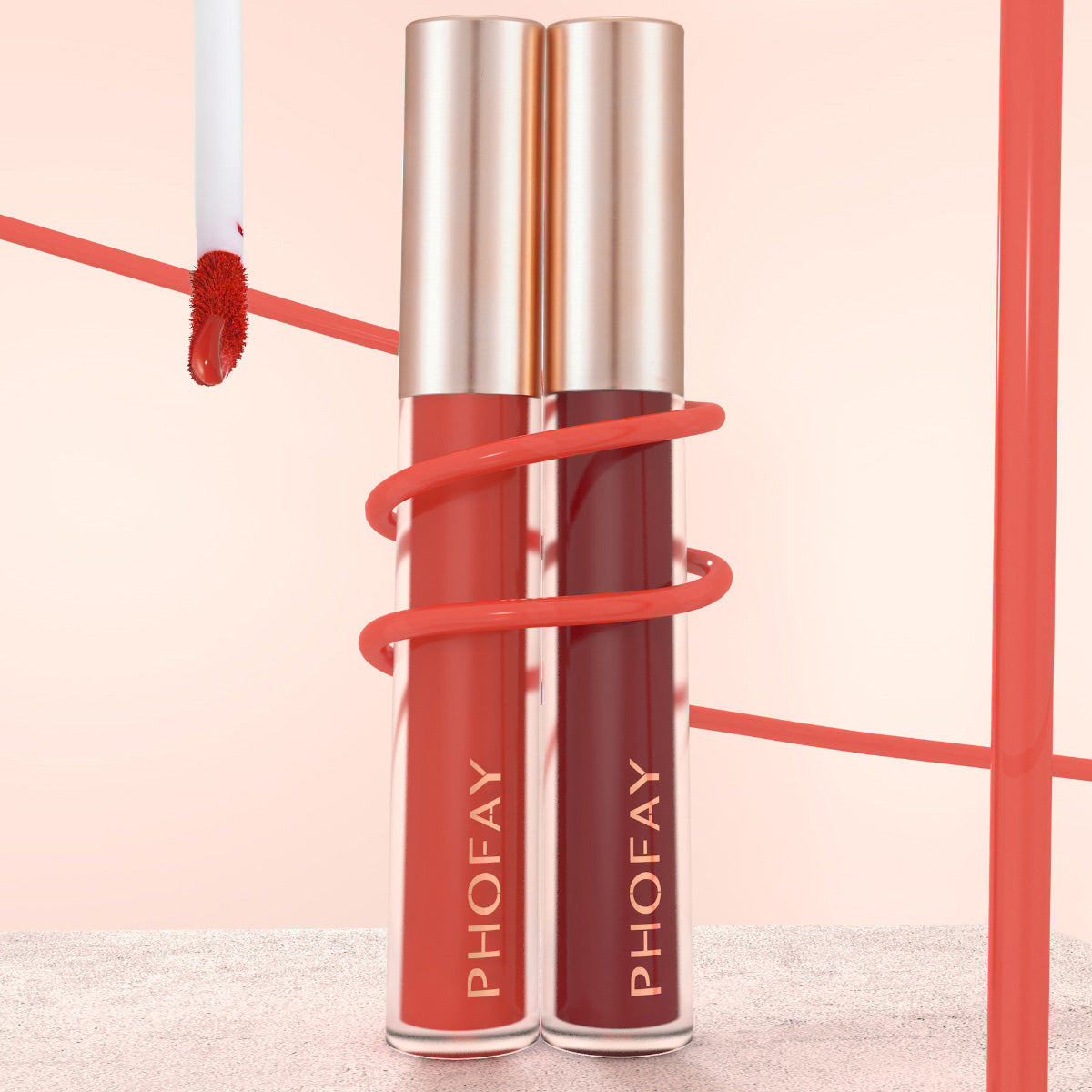 PHOFAY Non-Sticky Lip Gloss LadyShow.Store
