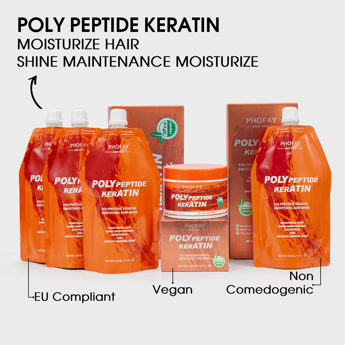 PHOFAY POLY KERATIN BURNT HAIR RESTORATION CREAM LadyShow.Store