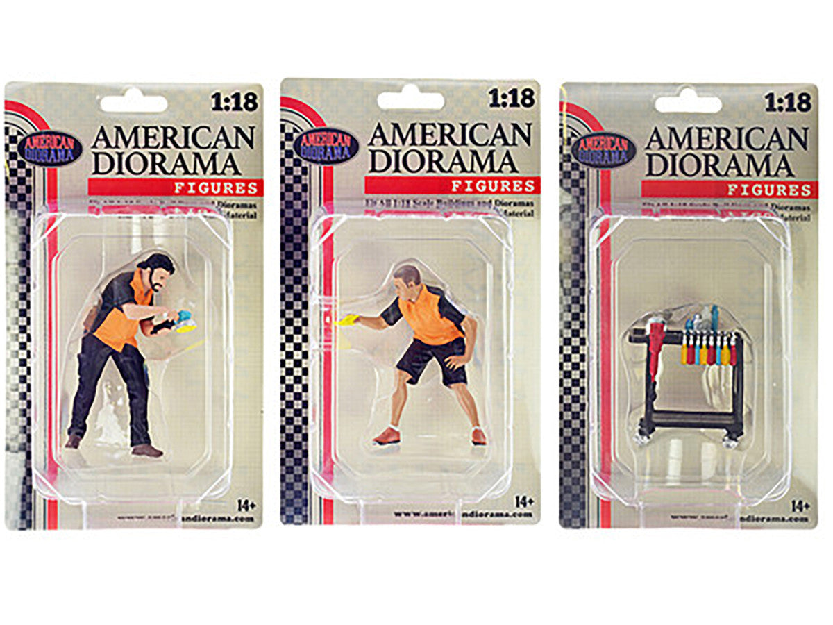 "Detail Masters" 6 piece Figurine Set for 1/18 Scale Models by American Diorama LuxuryLifeWay Online Store