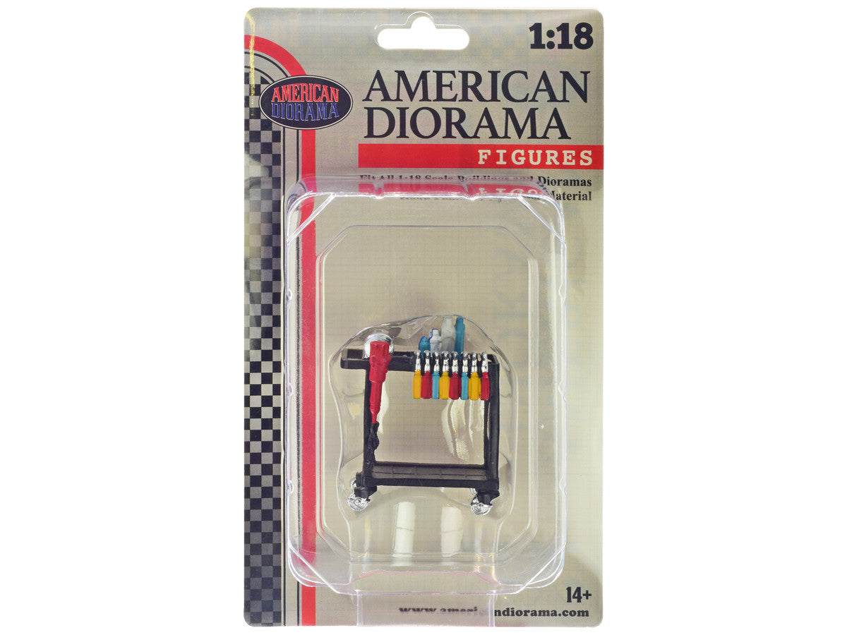 "Detail Masters" Figure 3 (Detailing Cart) for 1/18 Scale Models by American Diorama LuxuryLifeWay Online Store