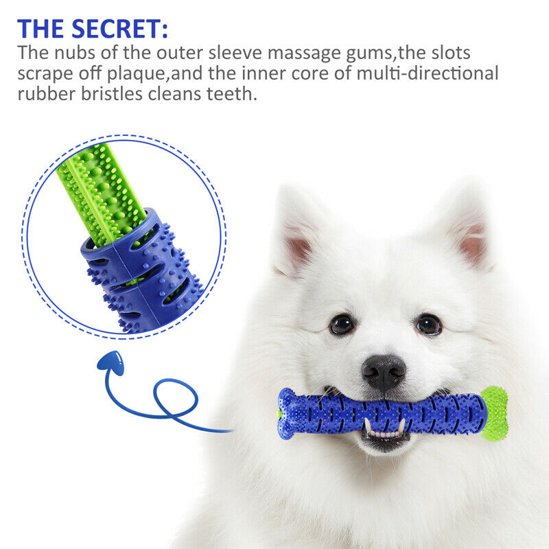 Dog Chew Toys Toothbrush Pets Molar Tooth Cleaning Brushing Stick Doggy Silicone Pets Fashion
