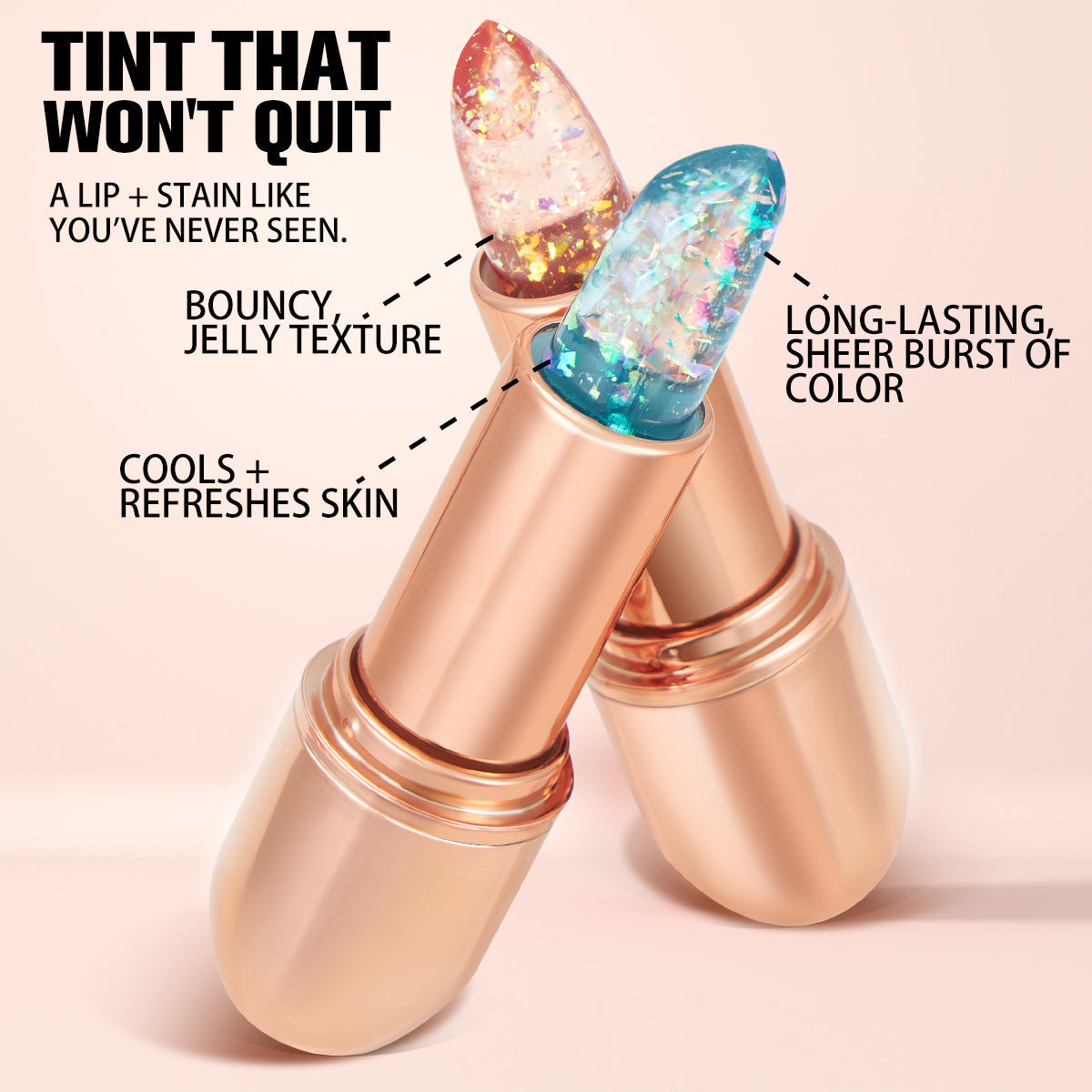 PHOFAY Moisturizing Jelly Warm Lipstick LadyShow.Store
