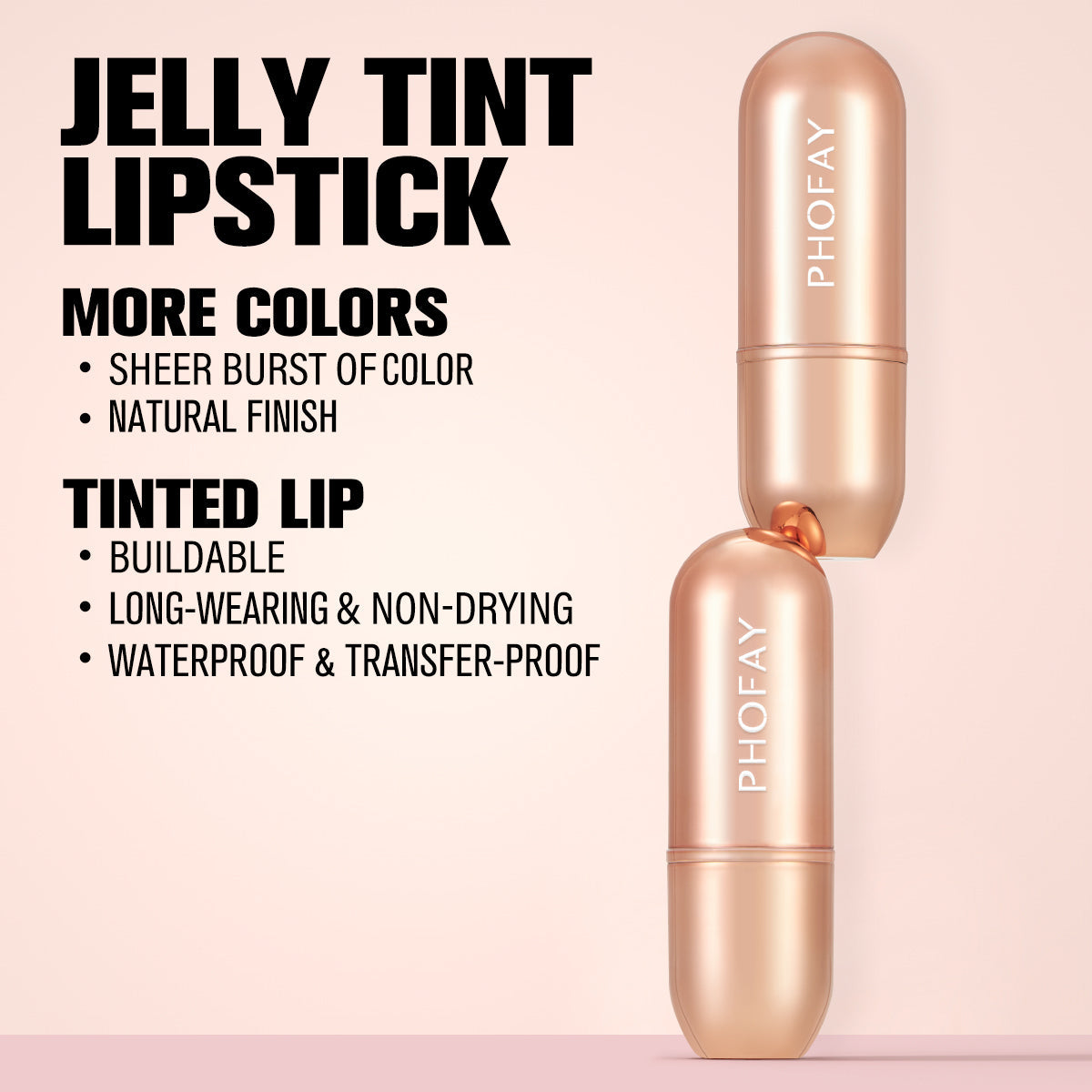 PHOFAY Moisturizing Jelly Warm Lipstick LadyShow.Store