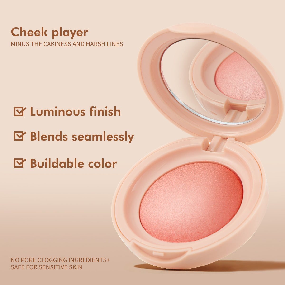 PHOFAY Luminous Powder Blush LadyShow.Store