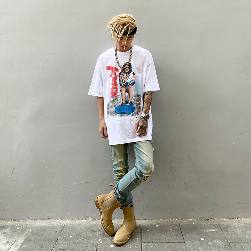 Casual print T-shirt