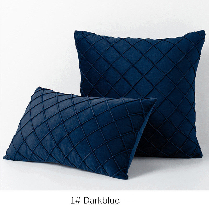 Diamond plaid velvet pillowcase Best YouTube Store