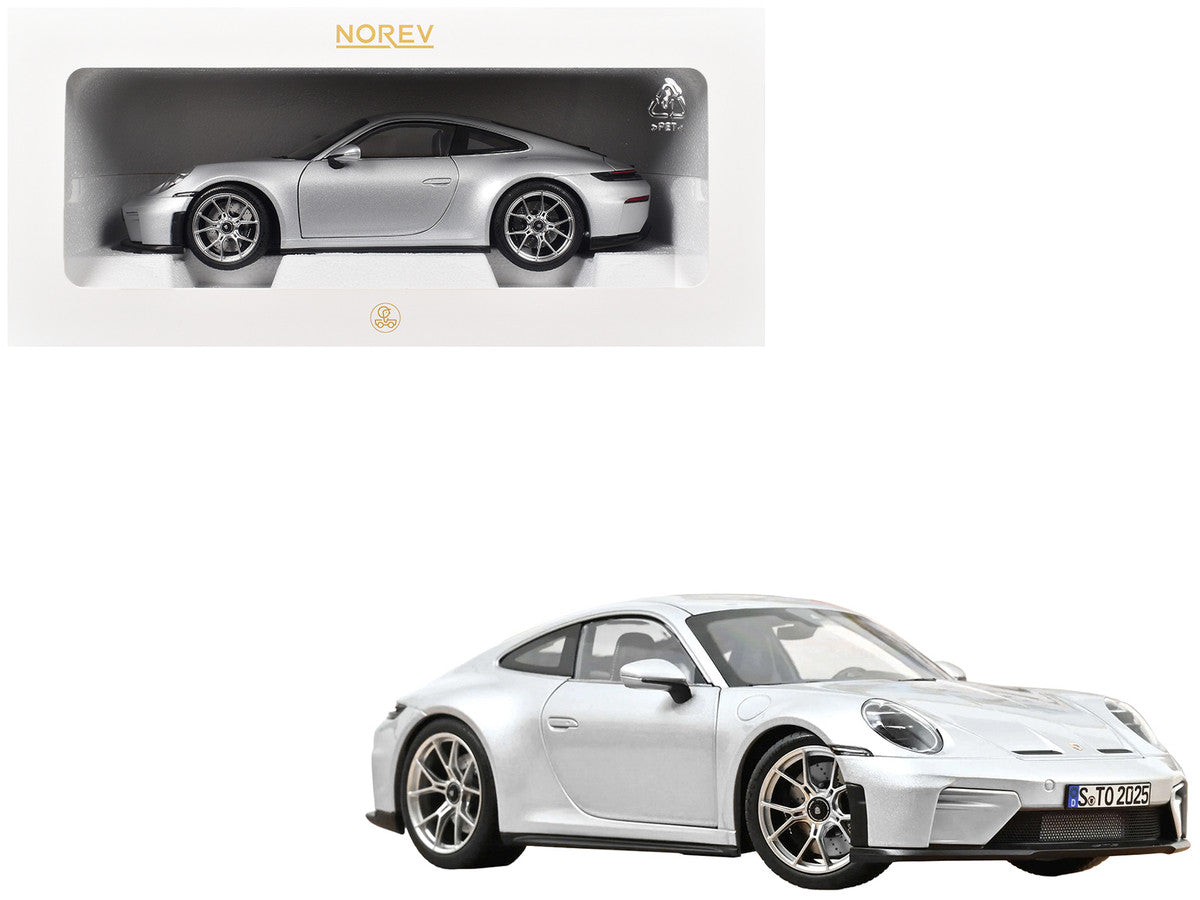 2025 Porsche 911 GT3 Touring GT Silver Metallic 1/18 Diecast Model Car by Norev LuxuryLifeWay Online Store